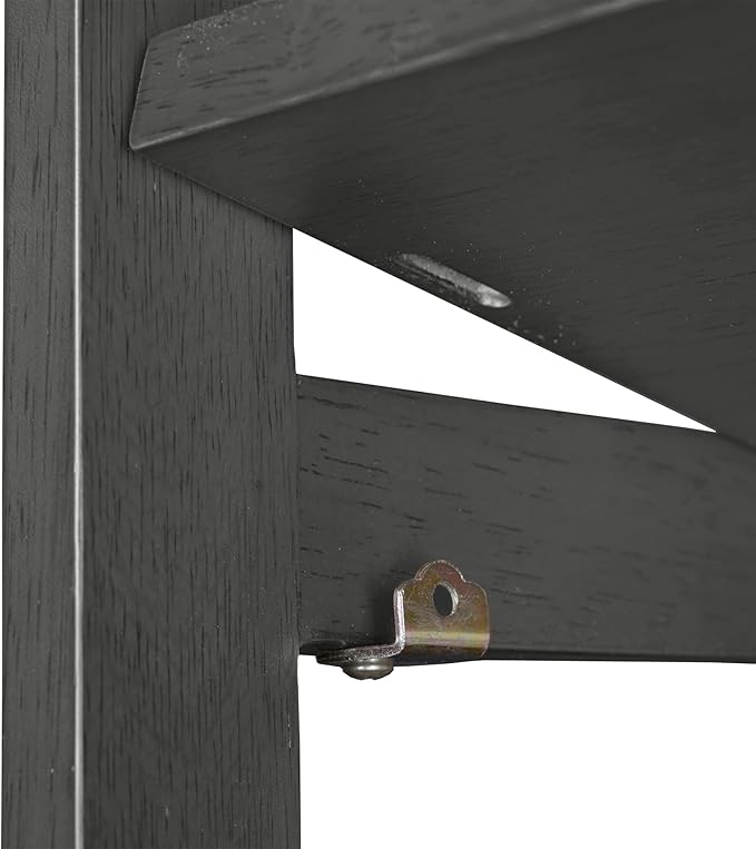 Niche Flip Flop 67 Inch Folding 6-Shelf Square Bookcase, No Tools Assembly, Sturdy Solid Wood, Easy Setup, Space-Saving Bookshelf for Home, Office, Dorm, Living Room, Bedroom, Grey Finish