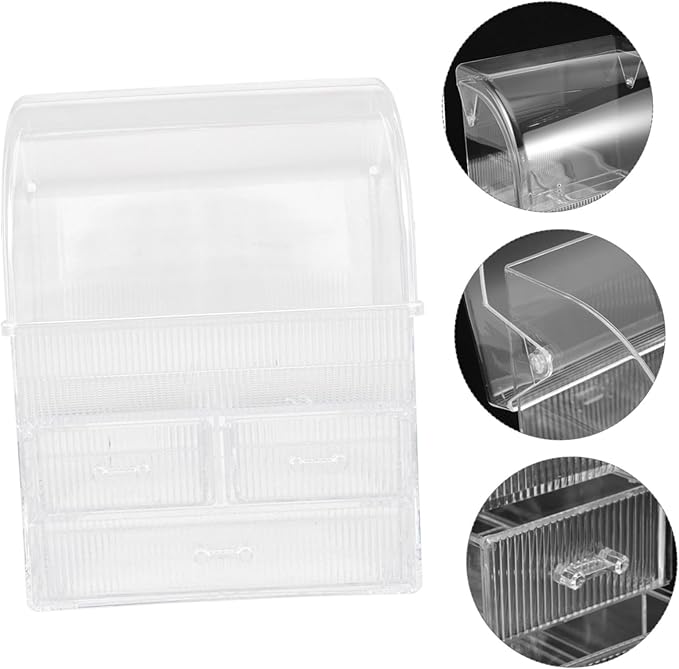 FRCOLOR Large Capacity Makeup Storage Box Acrylic Organizer Desktop Cosmetics Organizer Dividers