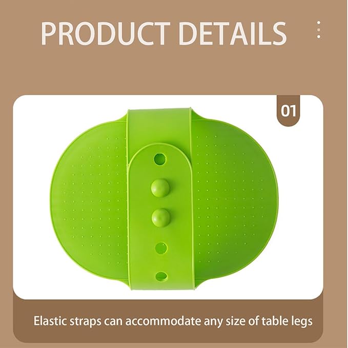 5pcs Cat Self Groomer Set - Adjustable Silicone Brushes with 5-Position Elastic Straps, Grooming Comb & Massage Tool for Table Legs & Cat Trees, Shedding Control Brush Kit (1Set)