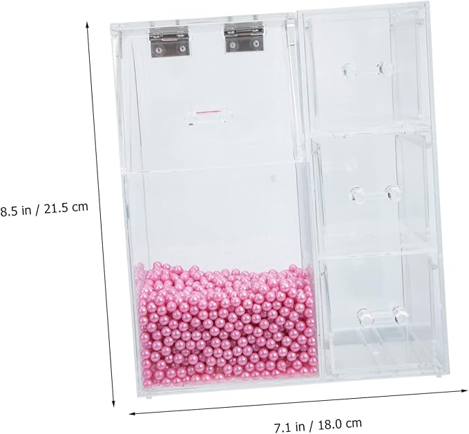 Acrylic Cosmetic Brush Holder Lid Multifunctional Makeup Organizer for Dressing Table Dustproof Storage Case for Makeup Brushes and Jewelry