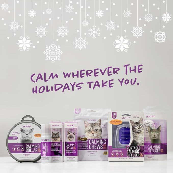 Sentry Behavior Portable Calming Diffuser for Dogs, Reduces Stress and Bad Behavior with Calming Pheromones, Easy-to-use Portable Design, 30 Day Release