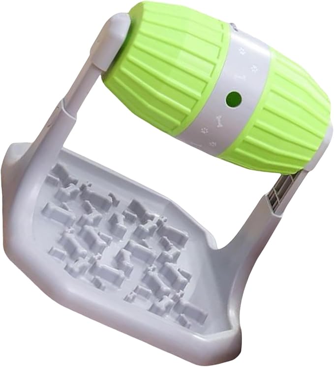 Cognitive Enrichment Rolling Dog Feeder Toy Customizable Food Opening Nonslip Base Interactive Treat Dispenser Puzzle Activity Interactive Puppy Feeder