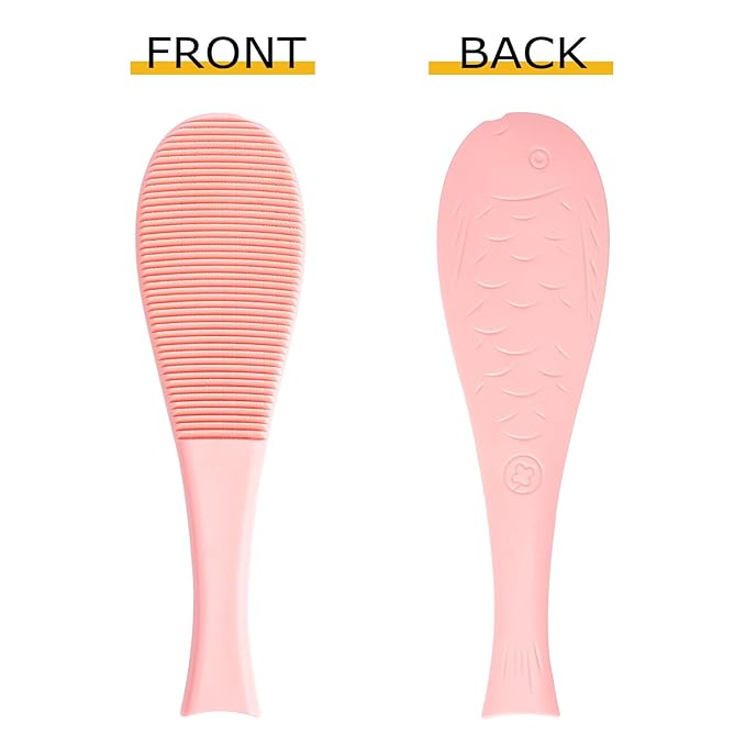 2pcs Cat Comb Hair Remover Fish-shaped Massage Brush with Soft Barbs for Shedding Control, Pet Grooming Tool for Cats, Blue and Pink Set