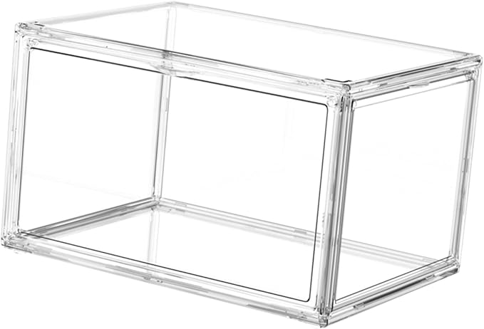 GLEAVI Transparent Acrylic Storage Box for Books Multi-function Sundries Organizer Stackable Container for Bedroom Office and Study Room Lightweight and Design