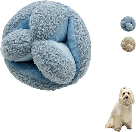Lambwolf Monti- Enrichment and Interactive Dog Toy | Puzzle Dog Toy, Snuffle Ball for Dogs for Puppy & Small Breed Dogs Daily Companionship, Training Reward Gift (Blue)