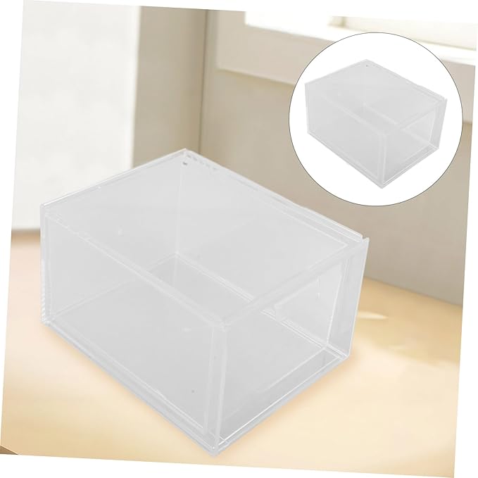 Veemoon 3pcs Clear Stackable Plastic Drawer Organizer Versatile Storage Bins for Bathroom and Daily Essentials Ample Capacity for Makeup and Home Use and Space Saving Design