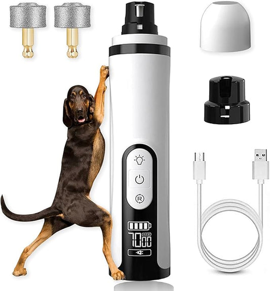 Silent Groom Pro, 2026 New Silent Pet Nail Grinder, Dog Silent Nail Grinder for Dogs Silent Dog Nail Trimmer, Rechargeable USB Charging Electric Pet Nail Grinder Nail File for Pet