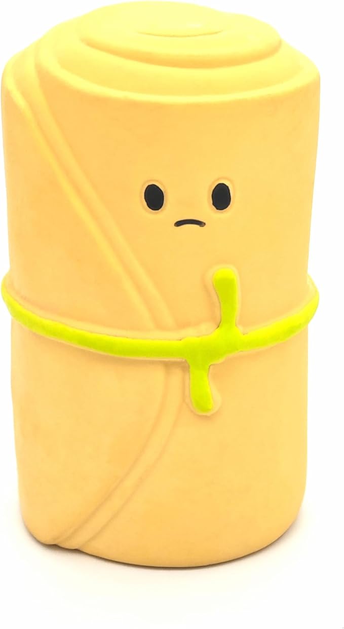 Natural Latex Dog Chew Toys 4&5 Piece Sets for Puppies&Dogs - Anxiety Relief&Teeth Cleaning Chew Toys, Waterproof for Indoor Outdoor Multiple Fun Themes (Set 7：Kawaii Bento Buddies (4-Piece))