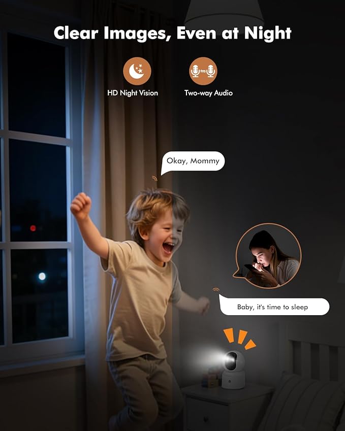 Battery Powered pet camera,true Wireless Indoor Camera, 4MP 2.5K WiFi Camera with Color Night Vision, 355° Pan Tilt, Motion Detection, 2-Way Audio, Dog/Cat/Kids/Baby/Pet Monitor & home security