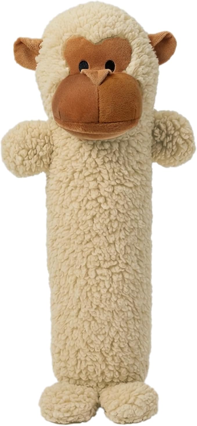 Pet Lou 26 Inch Monkey Stick Plush Dog Chew Toy for Dogs with Grunter & Squeakers, Durable Fleece Interactive Toy for Fetch, Tug & Anti-Boredom Play