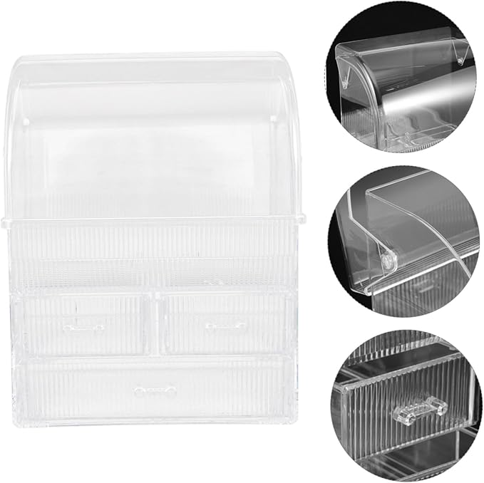 Large Capacity Makeup Storage Box Drawers Organizer Desktop Cosmetic Organizer Stylish Design