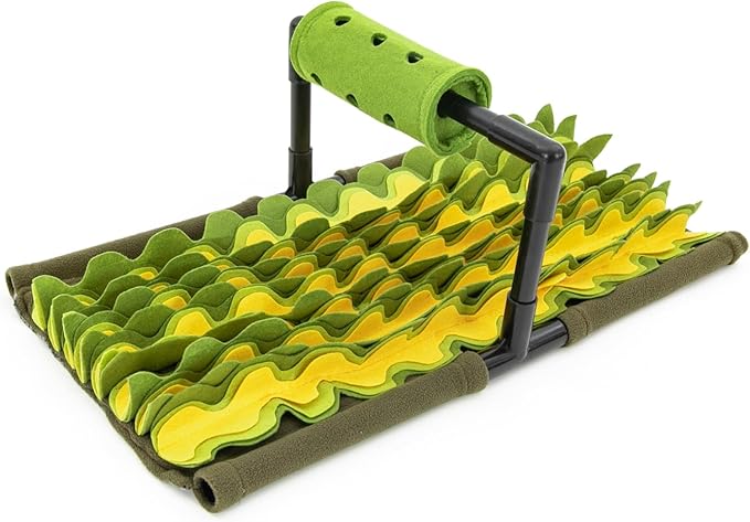 Large Snuffle Mat for Dogs & Cats, Interactive Dog Slow Feeder & Puzzle Toy with Rotating Food Dispenser, Portable Foldable Design for Travel, Encourages Natural Foraging & Healthy Eating