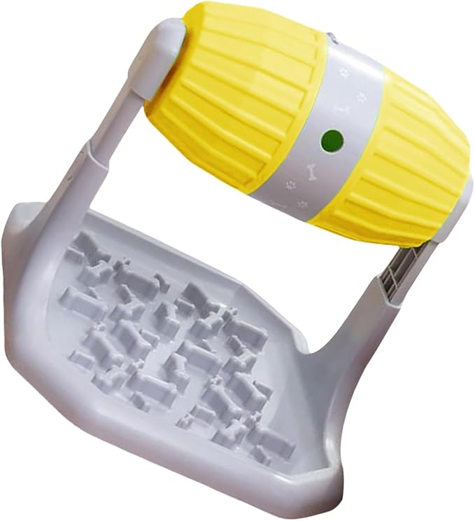 Cognitive Enrichment Rolling Dog Feeder Toy Customizable Food Opening Nonslip Base Interactive Treat Dispenser Puzzle Activity Interactive Puppy Feeder
