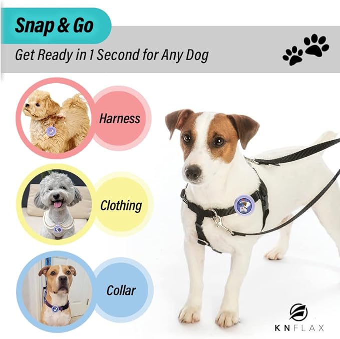 KN FLAX Aegis Calming Clip for Dogs [2 Pack], Anxiety Relief Pheromone Diffuser [Made in Korea], Lasts 60 Days, Reducing Stress Loud Noises and Separation for All Small, Medium and Large Dog (Love U)