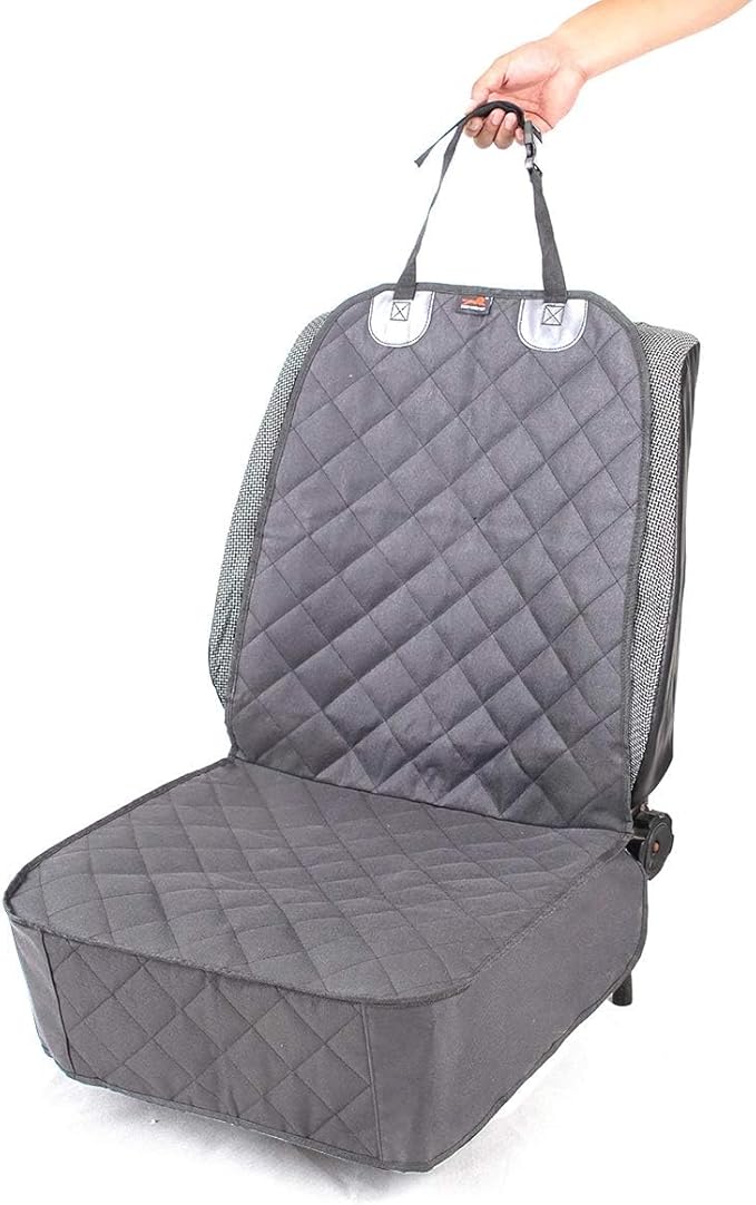 HONEST OUTFITTERS Dog Car Seat Cover 2 Pack, Waterproof Front Seat Car Cover for Cars, Trucks, and Suvs, Pet Front Cover for Cars, Nonslip Dog Seat Cover Grey