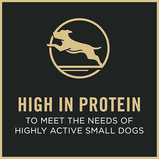 Purina Pro Plan Small Breed Dry Dog Food, Shredded Blend Beef and Rice Formula with Guaranteed Live Probiotics - 18 lb. Bag