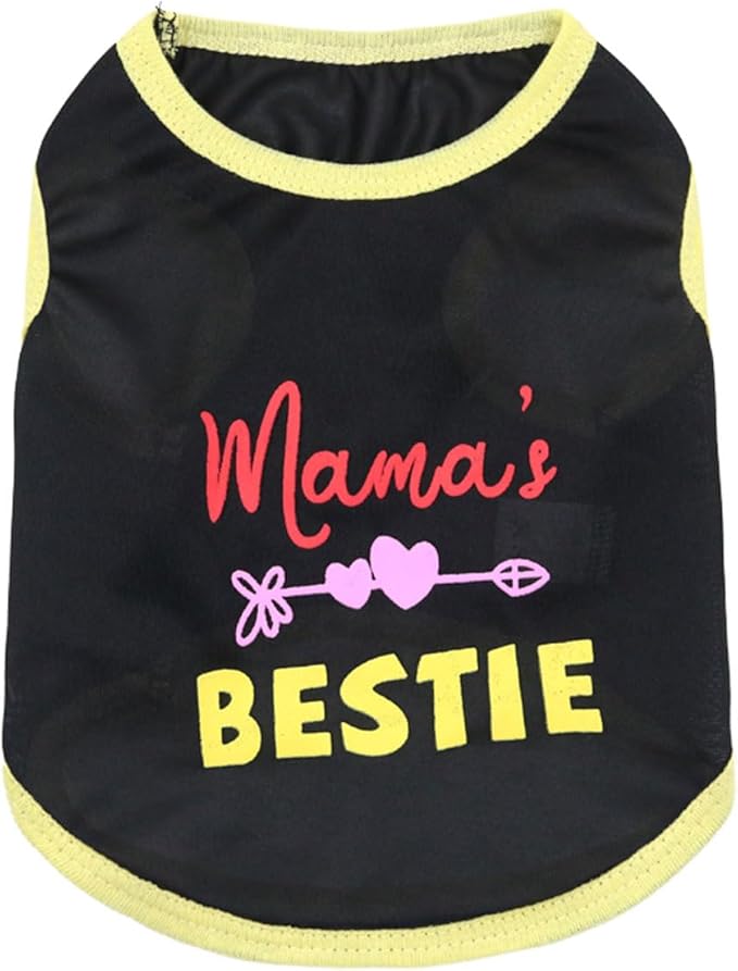 Small Dog T-Shirt for Girls, Breathable Lightweight Pet Summer Dogs Vest, Girl Puppy Clothes for Chihuahua Clothes