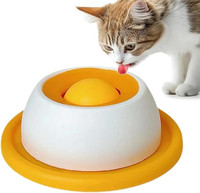 Interactive Lick Mat and Treat Dispensing Toy, Slow Feeder Puzzle for Dogs and Cats(Blue)