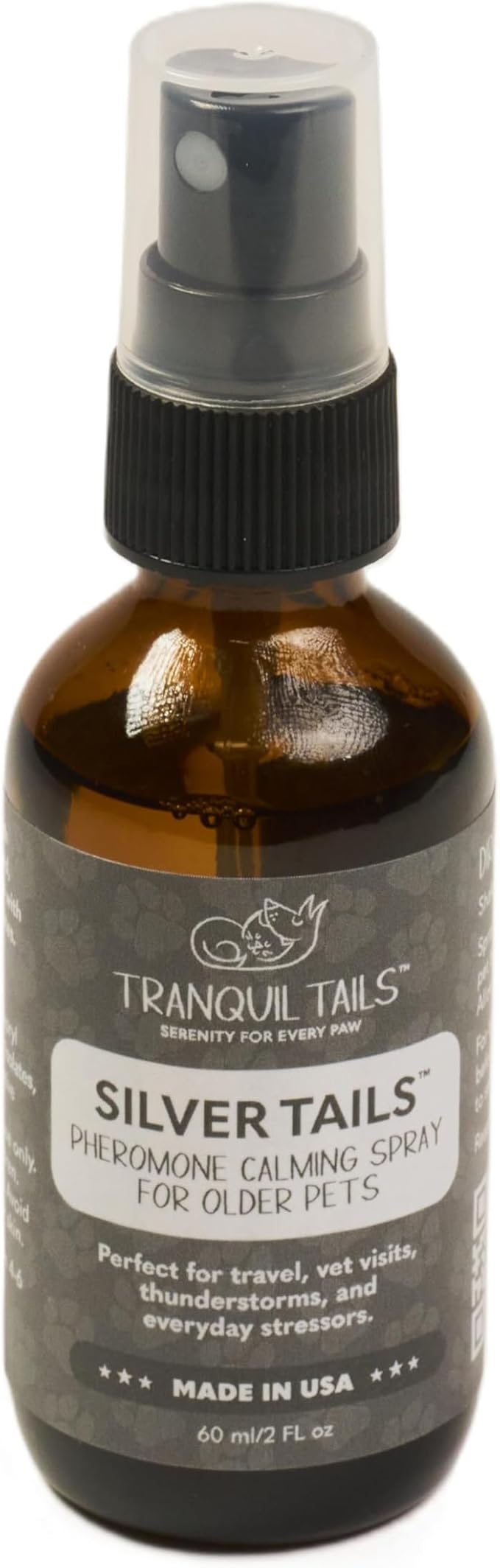 Silver Tails Pheromone Calming Spray for Senior Dogs - Made in The USA - Alcohol-Free