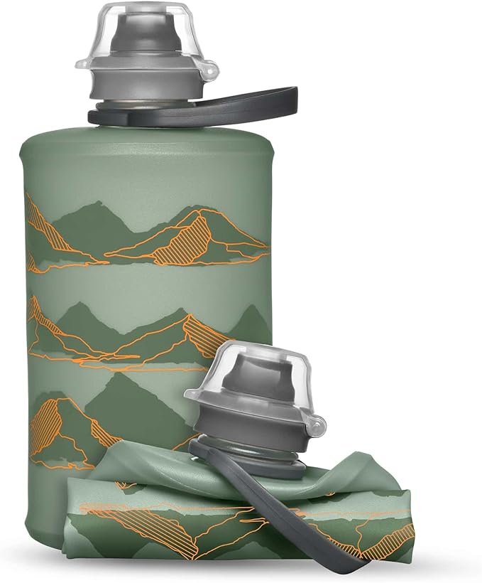 HydraPak Stow Collapsible Water Bottle – 350ml, 500ml, 1L – Ultralight, Leak-Proof, BPA-Free, Filter Compatible Travel & Hiking Flask