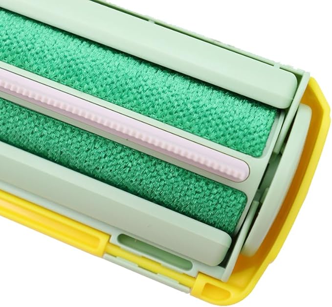 Reusable Pet Hair Remover & Lint Roller for Pet Hair, Dog Hair Remover for Laundry, Couch, Clothes, Cat Hair Remover, Magic Brush Pet Hair & Roller Pet Hair Remover (Green)