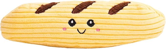 Squeaky Dog Plush Toy, Bakery Bite_Stick Collection, 8'', for Small and Medium Dogs (Baguette, Small)