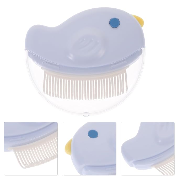 2pcs Pet Hair Remover Comb Set for Cats and Dogs, Dematting Grooming Brush with Fine Teeth, Portable Detangling Tool for Shedding Control and Knot Removal, Blue