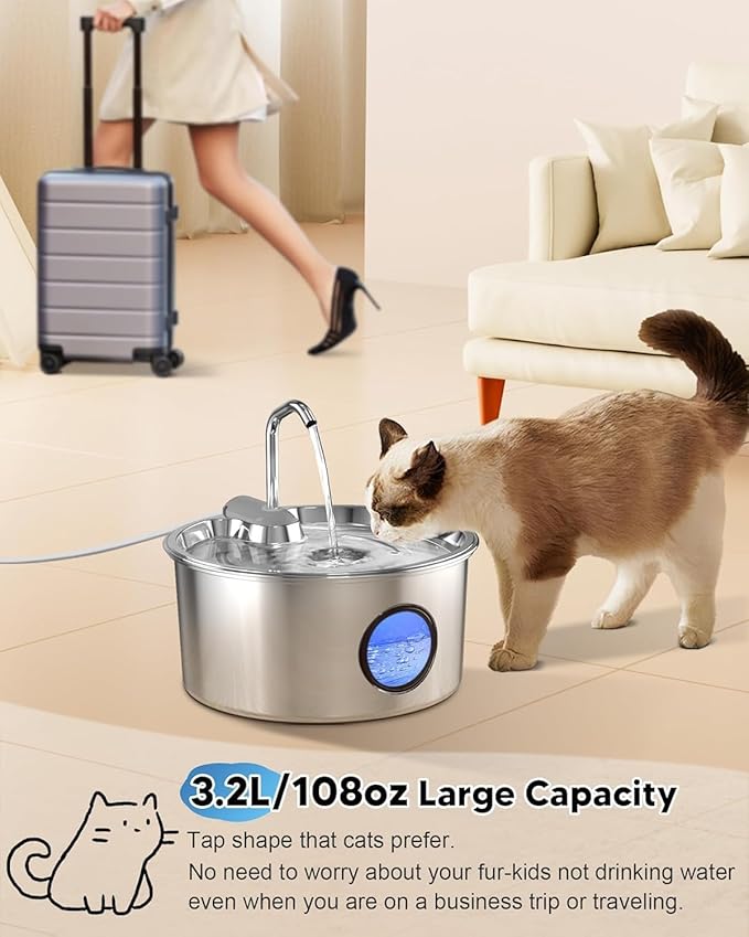 Cat Water Fountain+Replacement Pump
