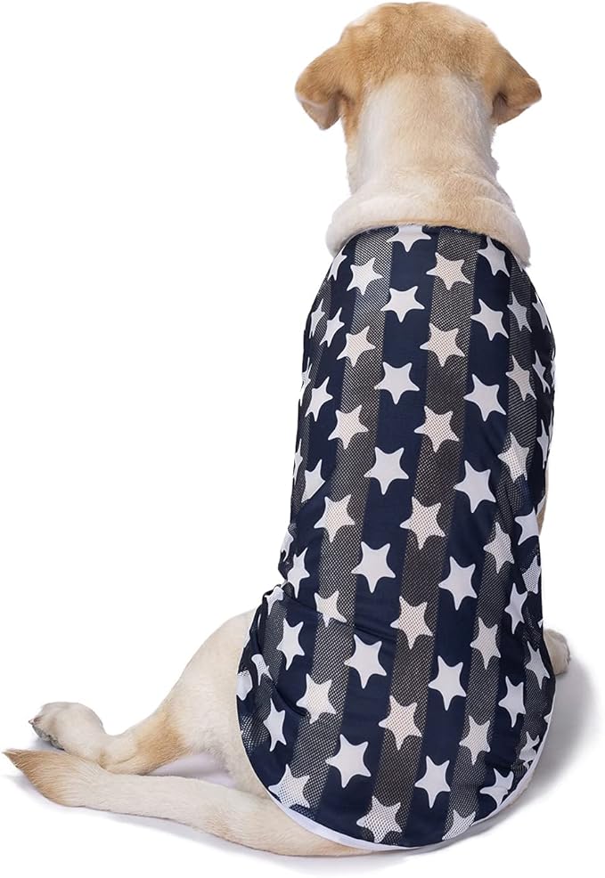 2 Pack Camo Dog Tshirts for Medium Large Dogs, Quick Dry Dog Cooling Vest Shirt T-Shirts Girl Boy,Breathable Stretchy Tank Top Sleeveless Vest Tee Shirt Pet Clothes Apparel