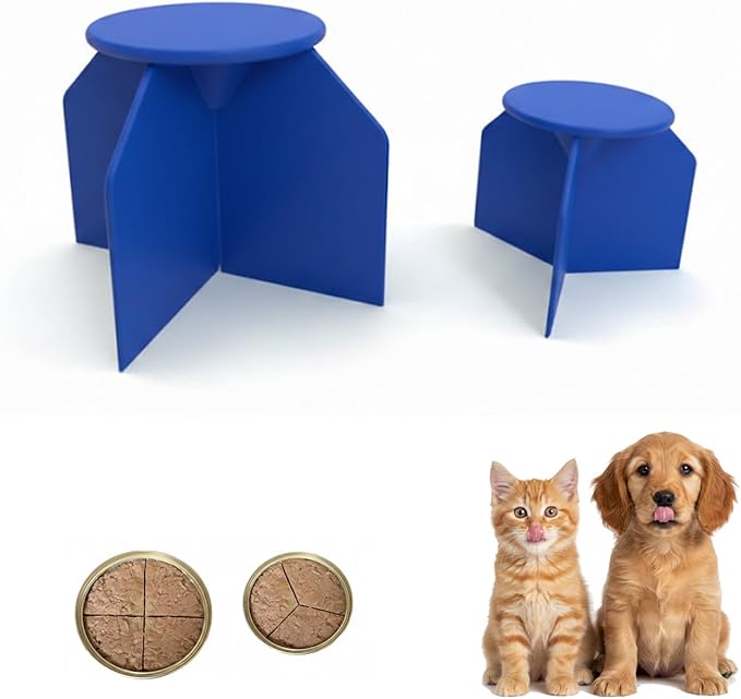 Pet Food Divider Portion Control Tool for Wet Food Equal Portions 3‑6 Servings Easy Use Durable Pet Feeding Aid for Cats Dogs Multi‑Pet Diet Management