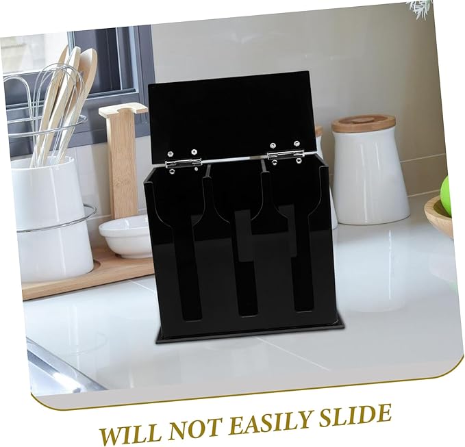 PRETYZOOM 4pcs Kitchen Spoon Dispenser Compartment Utensil Holder for Easy Sorting Scratch-resistant Acrylic Compact Design for Kitchen Countertop Restaurant Use Convenient Silverware