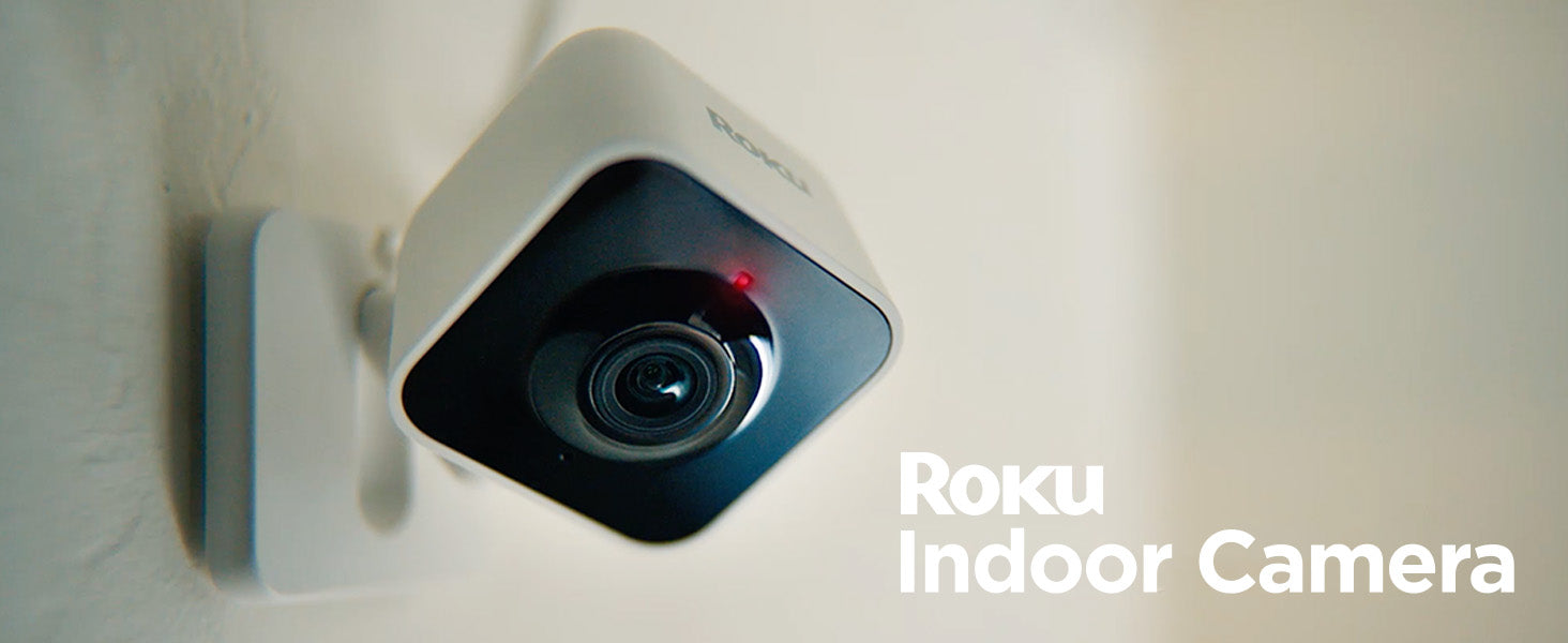Roku Indoor Camera - Home Security - 3-Pack - Wired Security Camera & Pet Monitor with 1080p HD Color Night Vision, Compatible with Alexa & Google, Motion & Sound Detection, WDR & WiFi 6
