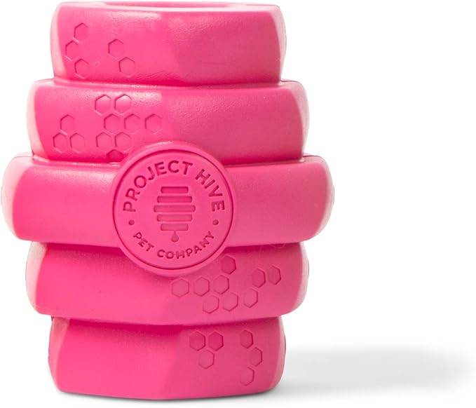 PROJECT HIVE ·PET COMPANY· - Wild Berry Scented - Hive Chew Toy for Large Dogs - Dog Chew Toy for Large Breeds - Floats in Water - Durable and Tough - Made in The USA