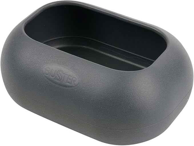 Buster IncrediBowl – 1 Liter /34 Oz., Dark Grey – Non-Tip, Long-Ear Friendly Food, No-Spill Bowl for Medium & Large Dogs – BPA-Free, Dishwasher Safe