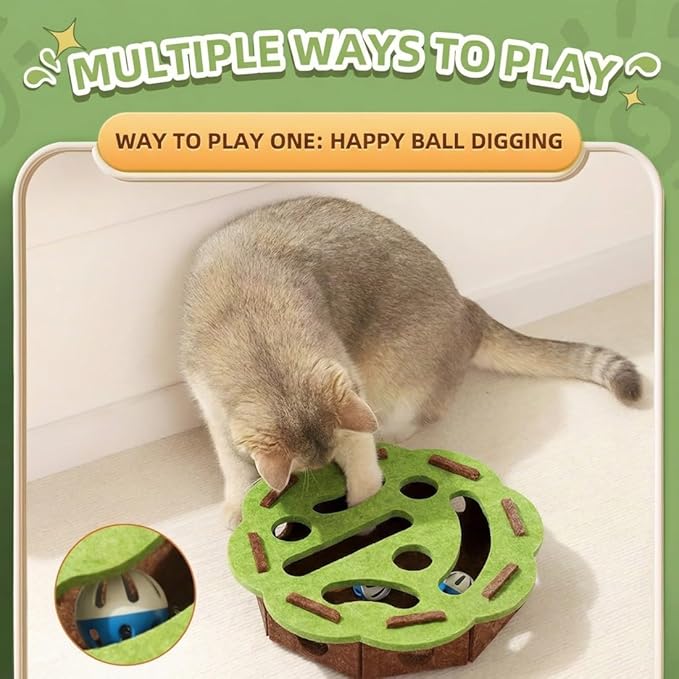 Dog Puzzle Toy for Mental Stimulation, Interactive Slow Feeder & Treat Dispensing Enrichment Toy for Dogs and Cats