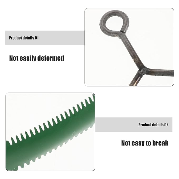 Homoyoyo 3pcs Cast Iron Cattle Hair Brush and Horse Grooming Brush Set for Itch Relief and Shedding Control Large Size for Livestock and Animal Care