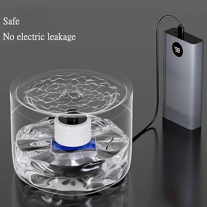 Ceramic Cat Water Fountain Cats Tower Water Dispenser 1L/33.82oz Dog Water Bowl Dispenser Cat Fountain for Cats Indoor Ultra Quiet Pump White