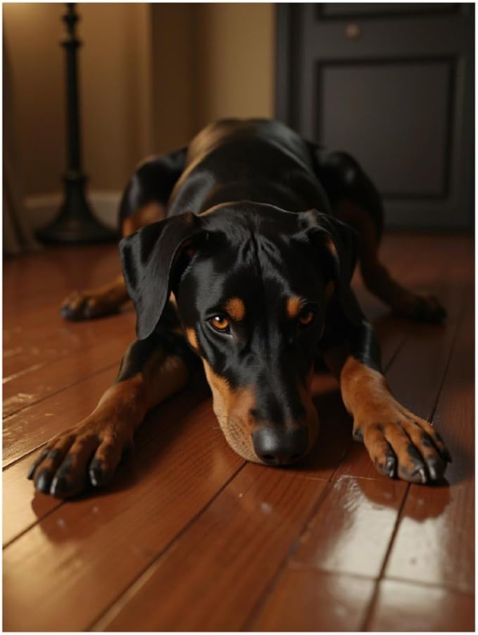 TZTTZT Diamond Art Kits for Adults - Calm Dog Resting On Wooden Floor Diamond Painting Kits for Adults Beginner, 12x16 in Frameless Diamond Painting Kit for Home Wall Decor