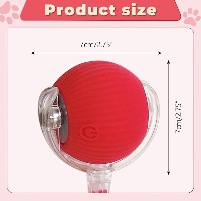 3pcs Smart Interactive Pet Toy Ball, Self Rolling Dog Ball Interactive Cat Toys, 360° Smart Automatic Rolling Ball Toy for Dogs Cats Indoor Outdoor Play (Red&Green&Grey)