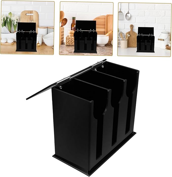 1pc Acrylic Utensil Holder Spoon Dispenser Kitchen Organizers and Storage for Cooking Utensils