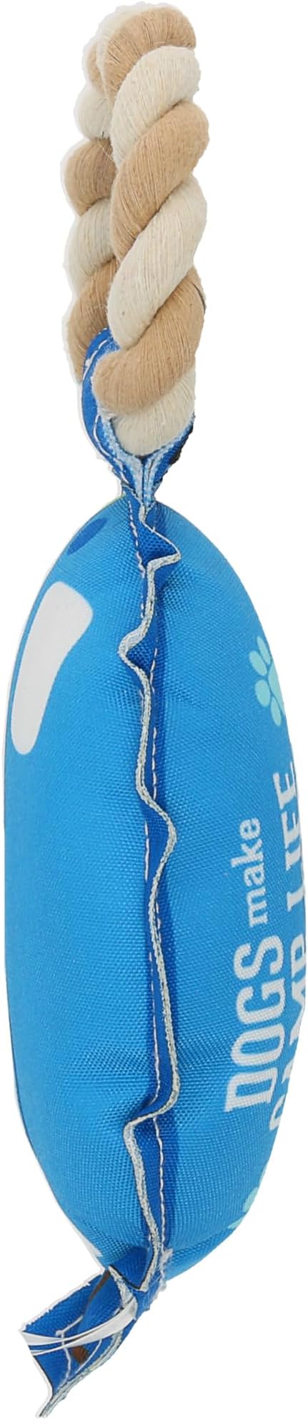 Pavilion - Camp Life - 10.5" Camper RV Tent Camping Puppy Dog Toy with Rope Handle K-9 Furry Companion Present