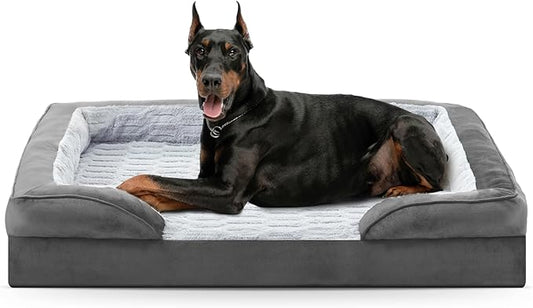 FetchMart Orthopedic Dog Bed for Large Dogs — XL Waterproof Sofa Bed | Washable, Non-Slip