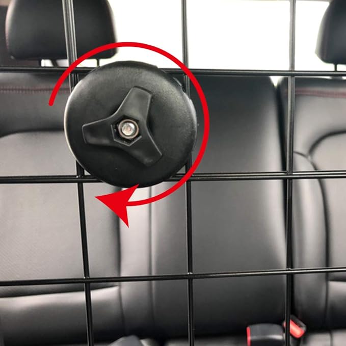 KOOLTAIL Dog Car Barrier - Front Seat Pet Vehicle Barriers Adjustable Steel,Safety Guaranteed Dogs and Passengers for Cars＆SUV's, for Small and Medium Dogs