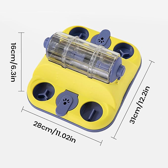 Dog Puzzle Toy - Treat Challenge, Interactive Feeding Game, Food Dispensing Fun Toy | for Small Medium Pet Cat Kitten Training Boredom Enrichment Mental Stimulation Busy Exercise Activity