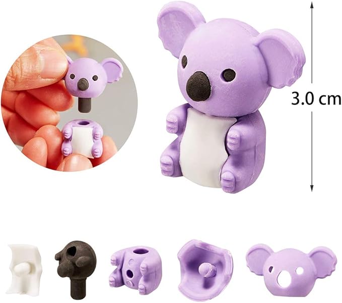 46Pcs Animal Erasers Desk Pets for Kids Animal Pencil Erasers Bulk Puzzle Eraser Toys Gifts for Classroom Prizes,Game Reward,Treasure Box,Easter Egg Fillers,Goodie Bag Stuffers,Party Favors
