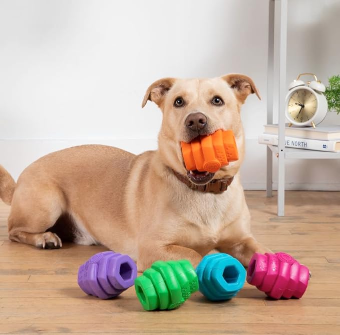 PROJECT HIVE ·PET COMPANY· - Sweet Mango Scented - Hive Chew Toy for Large Dogs - Dog Chew Toy for Large Breeds - Floats in Water - Durable and Tough - Made in The USA