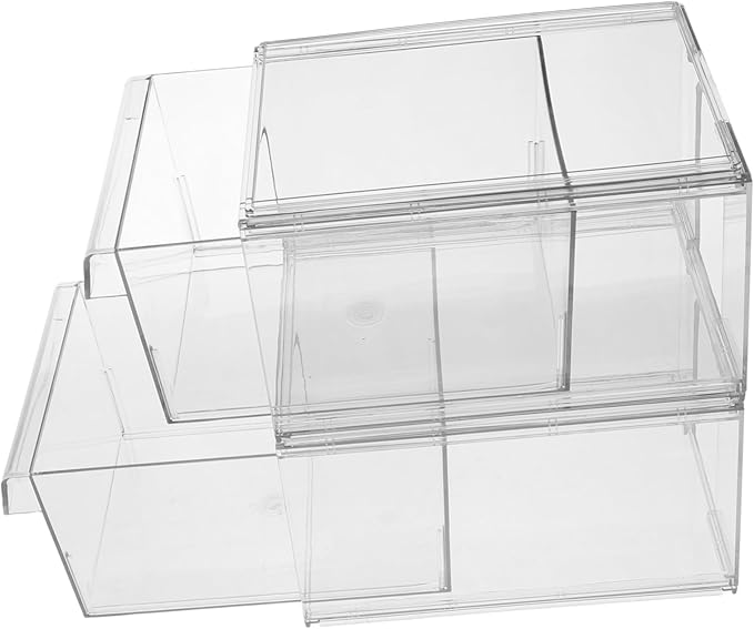 Space-saving Acrylic Cosmetic Box Drawer Makeup Organizer for Bathroom Desk Organizer Storage Bins