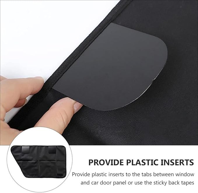 2-Pack Dog Car Door Guard - Anti-Scratch Back Seat Protector - Oxford Fabric, Black - Pet Supplies - Car Accessories for Dogs