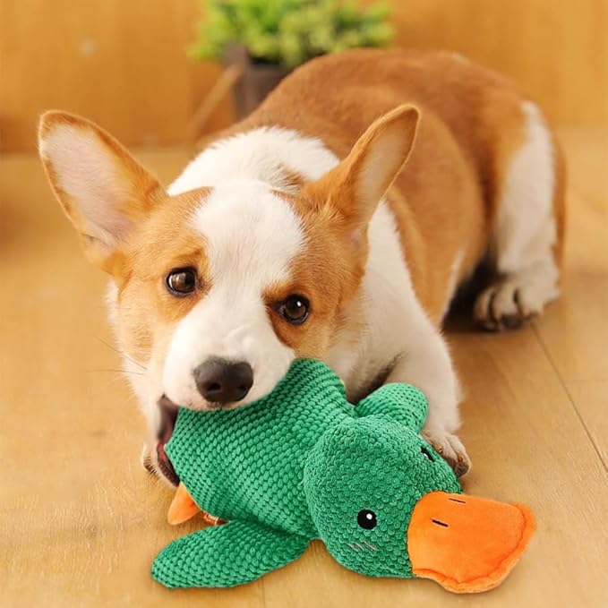 Duck Dog Toys,2026 New Calming Toy for Dogs,Dog Toys for Aggressive Chewers,Indestructible Toy for Large Small Dogs,Durable Stuffed Dog Puppy Toys (Pink, Large)