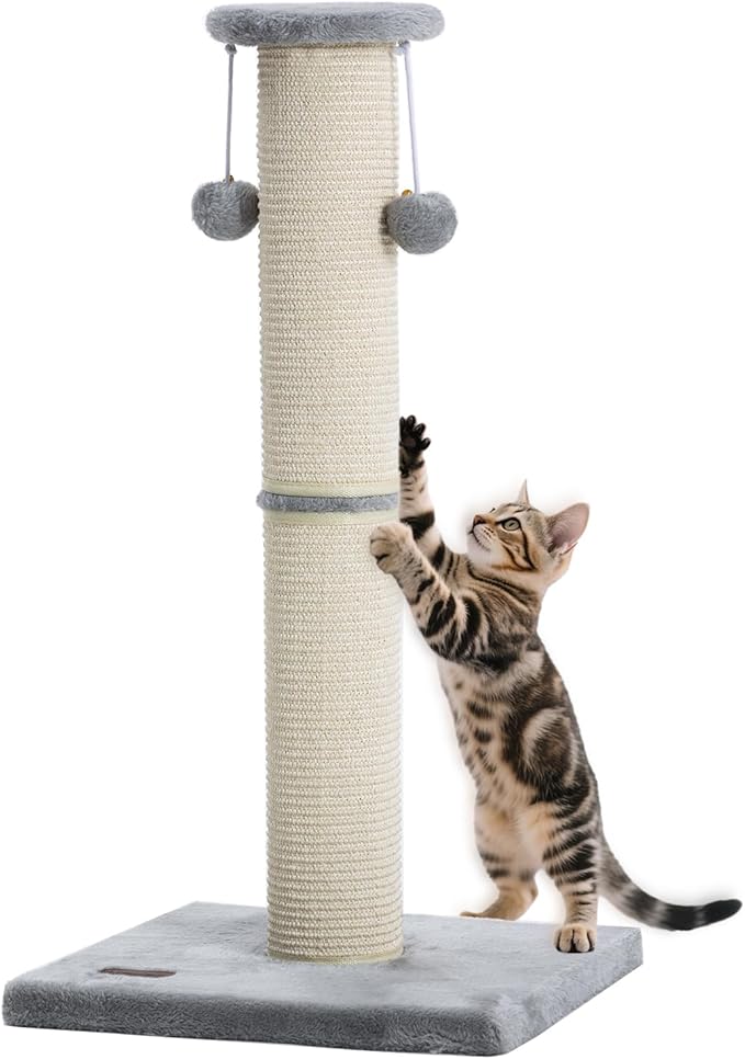 Kilodor Cat Scratching Post with 2 Replaceable Sisal Scratcher
